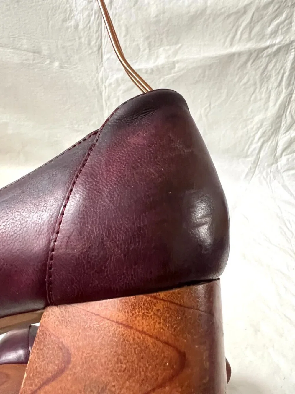 Dansko shoes Preston loafer purple leather brown block heel 38 7.5 8 slip on